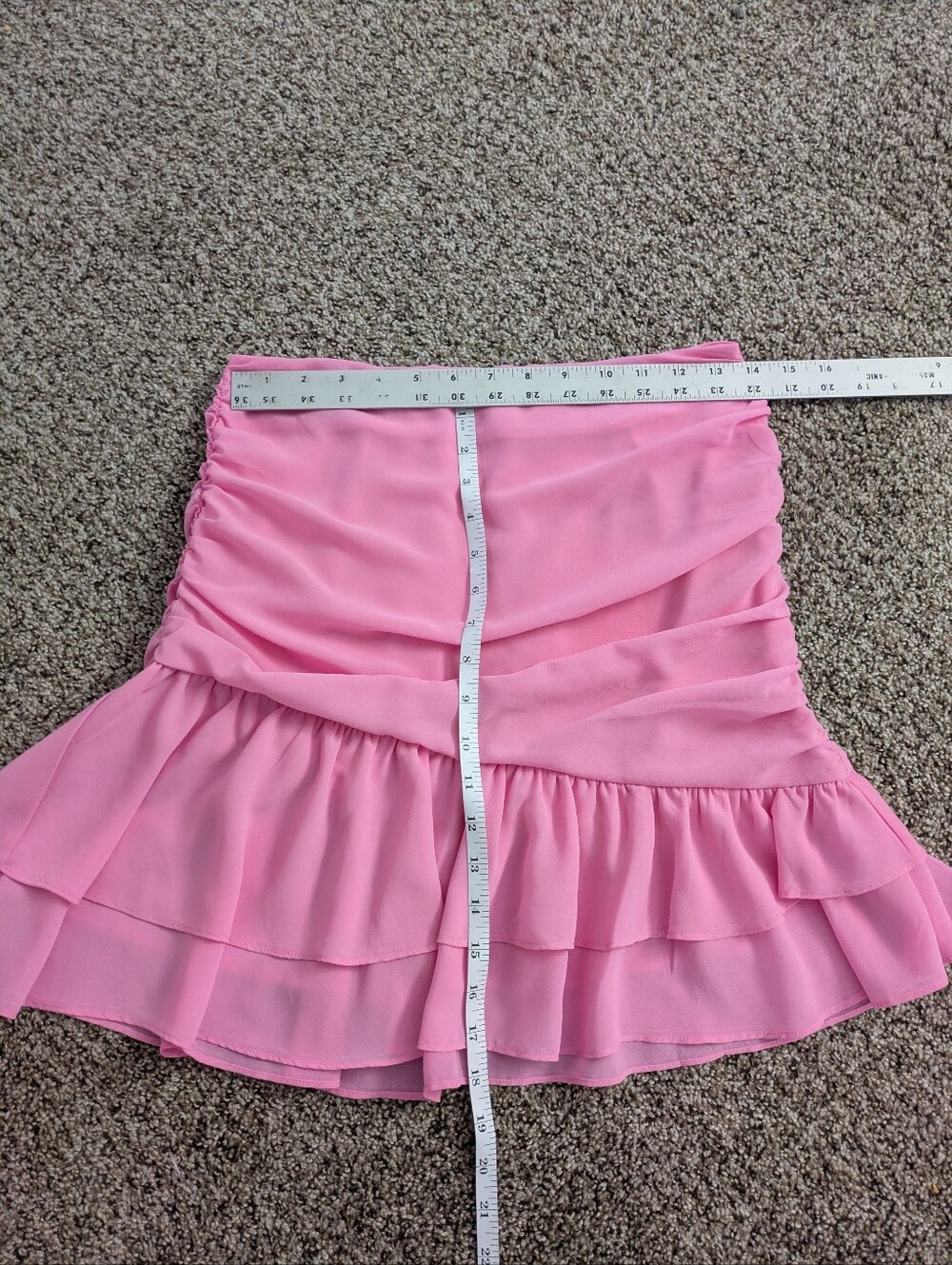 Hello Molly Pink Ruffled Mini Skirt - Picture 11 of 13